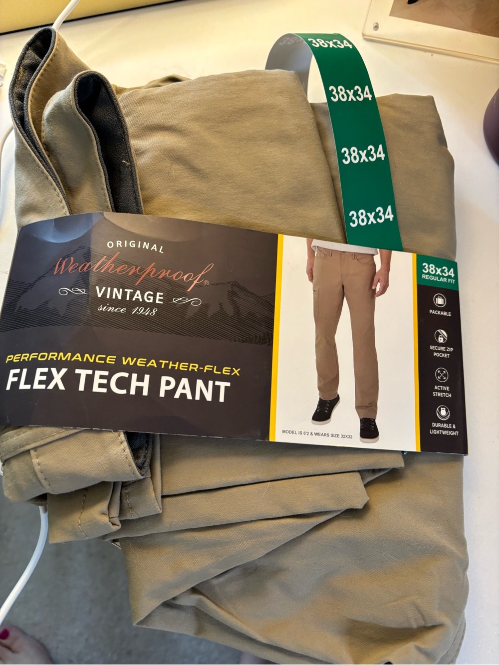 Flex Tech Performance Weather-Flex Pants - Khaki